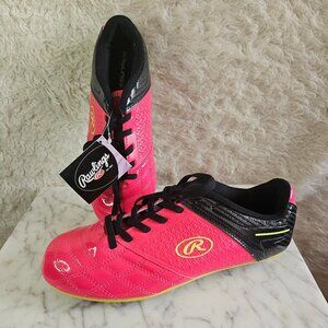 Rawlings Women's Stadio 26 Breathable Materials Hot Pink Soccer Cleats